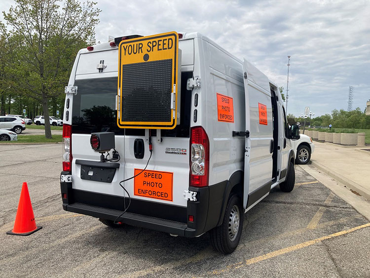 IDOT Work Zone Speed Enforcement Van 1