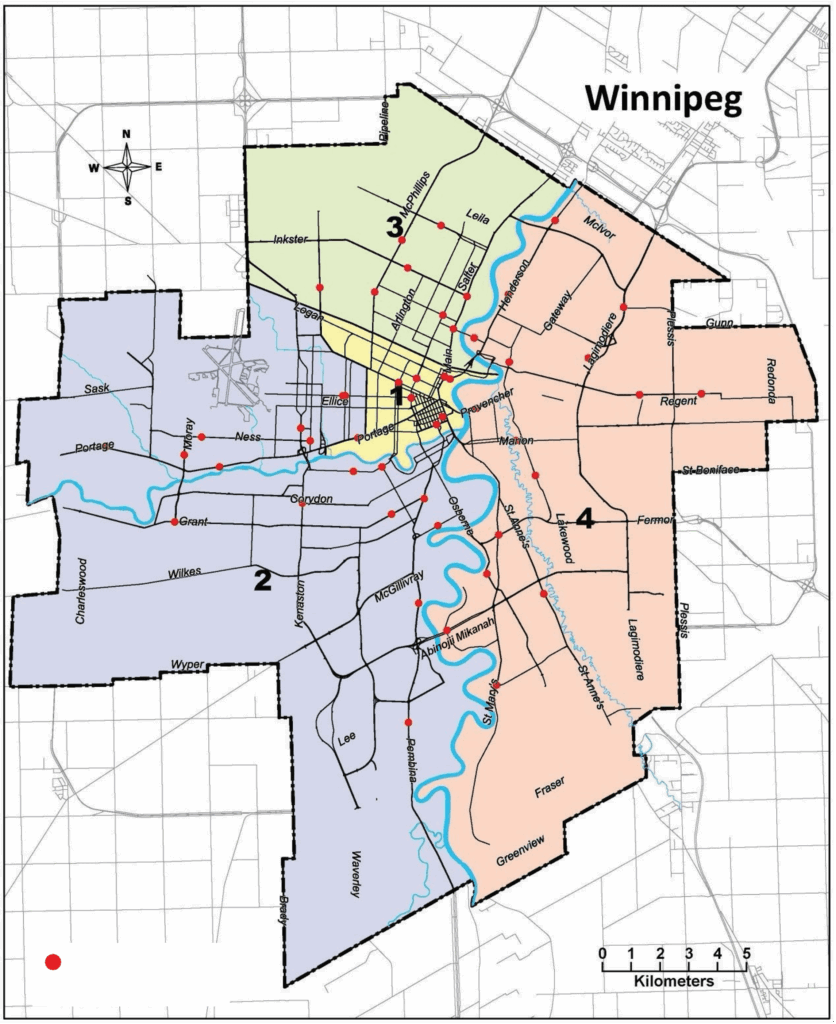 Winnipeg Intersection Safety Camera Locations